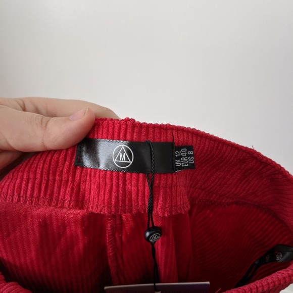 NWT Misguided High Rise Corduroy Kick Flare Pants - Picture 5 of 9